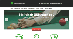 Desktop Screenshot of hektischbiljartschool.nl